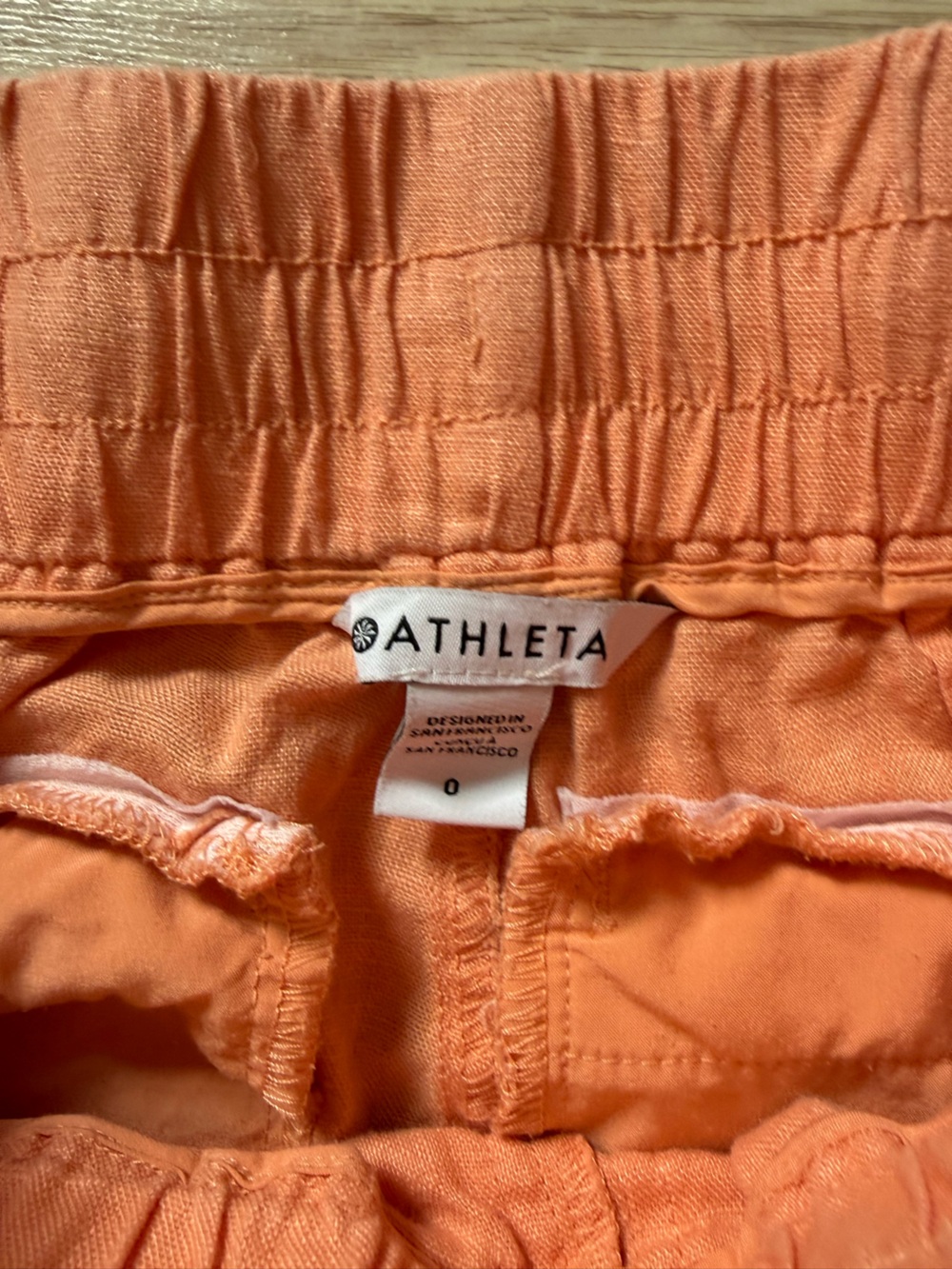 Athleta Retreat Linen Jogger - Cactus Peach - Picture 6 of 6